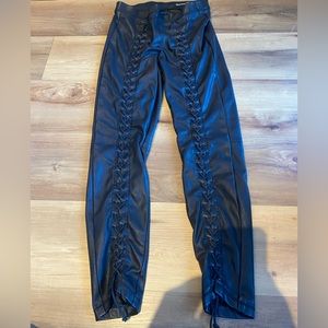 Blank nyc faux leather lace up pants 28 DONATED